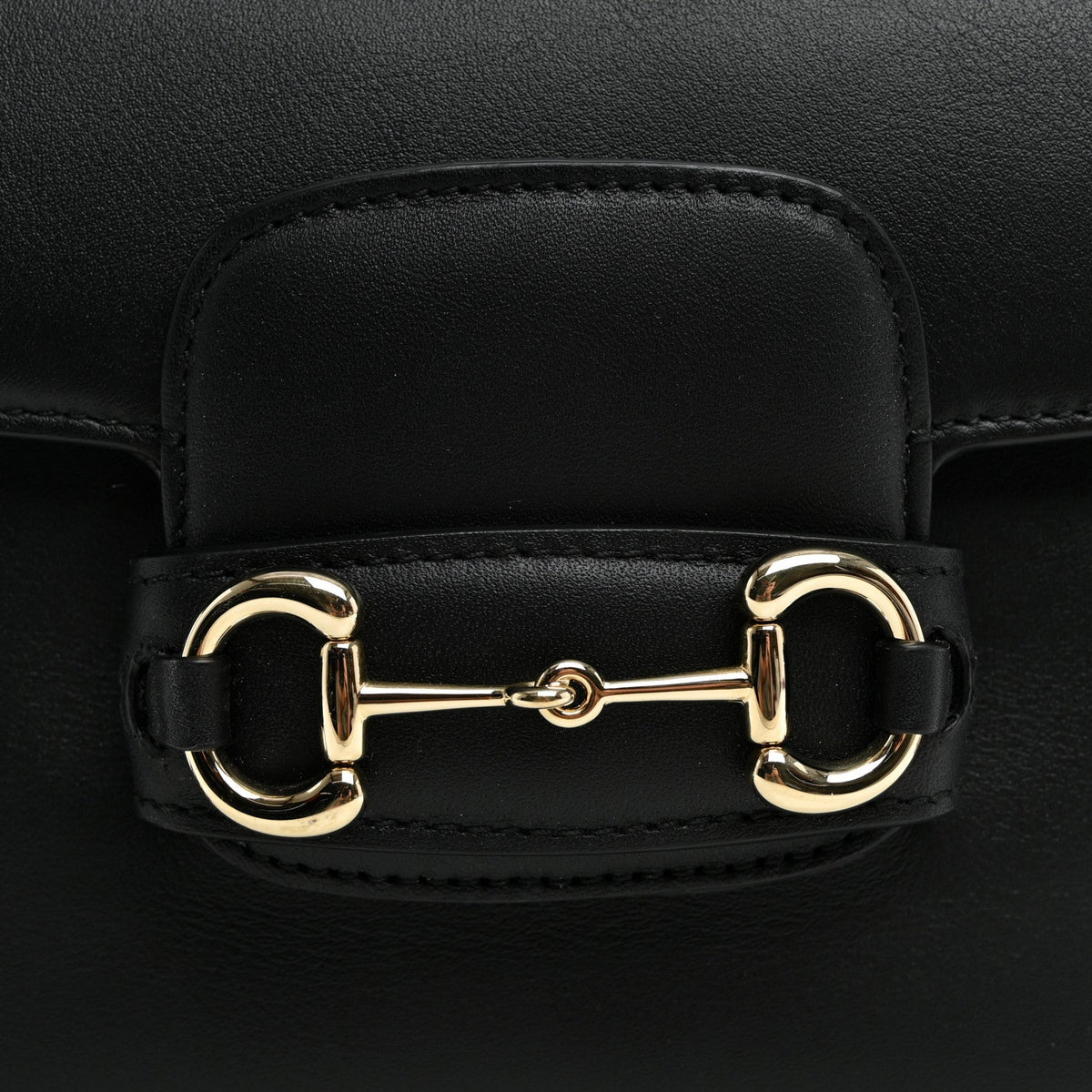 Arabella Calfskin Horsebit 1955 Shoulder Bag Black