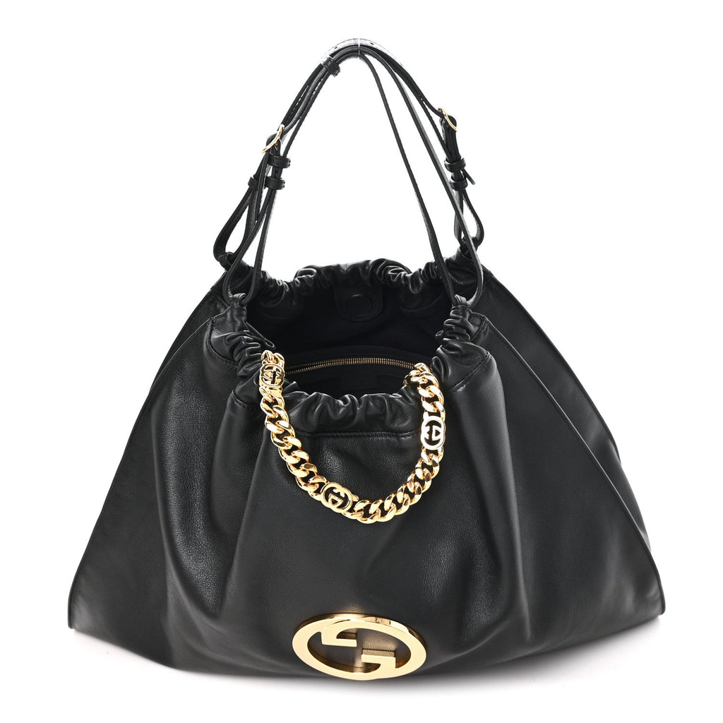 Calfskin Large Blondie Tote  Black