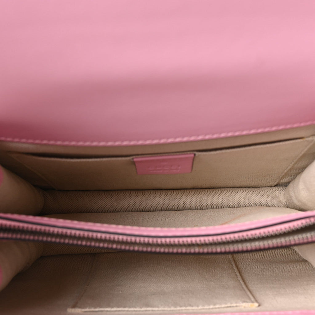 Moon Calfskin Web Medium Dionysus Bamboo Top Handle Bag Sugar Pink Blue Agata Hibiscus Red