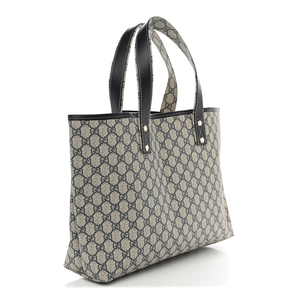 GG Plus Monogram Medium Signature Web Loop Tote Navy