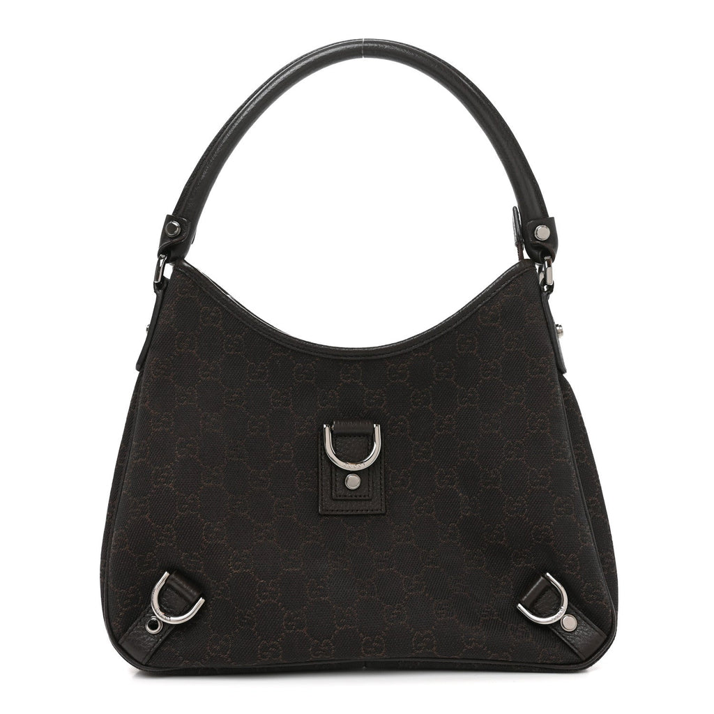 Denim Monogram Abbey D Ring Hobo Brown