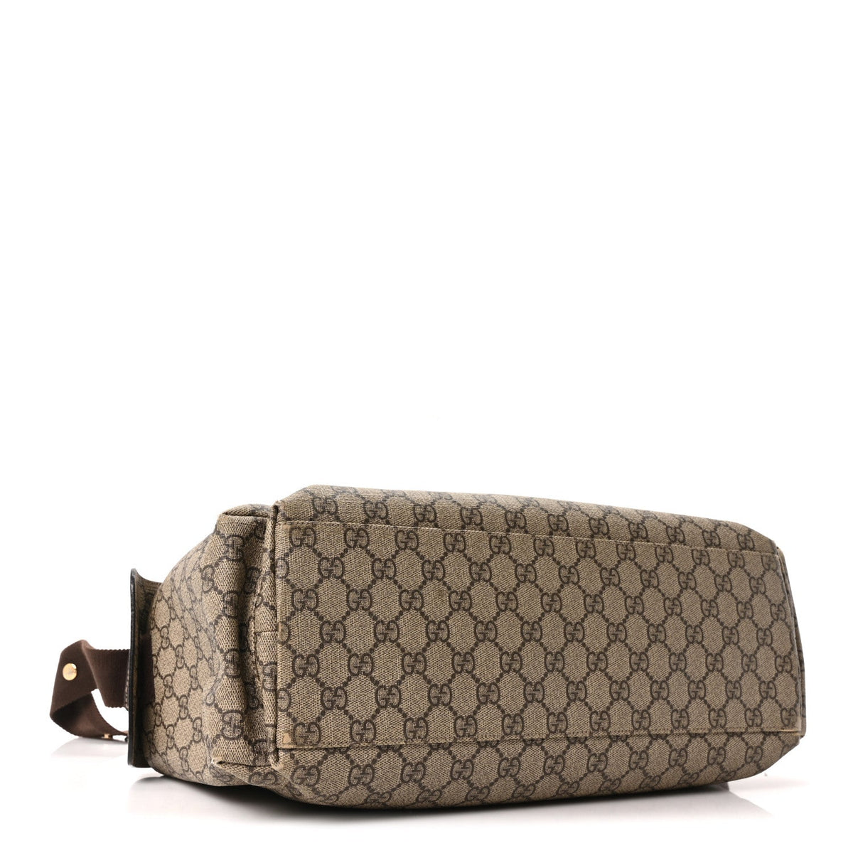 GG Plus Monogram Messenger Diaper Bag Dark Brown