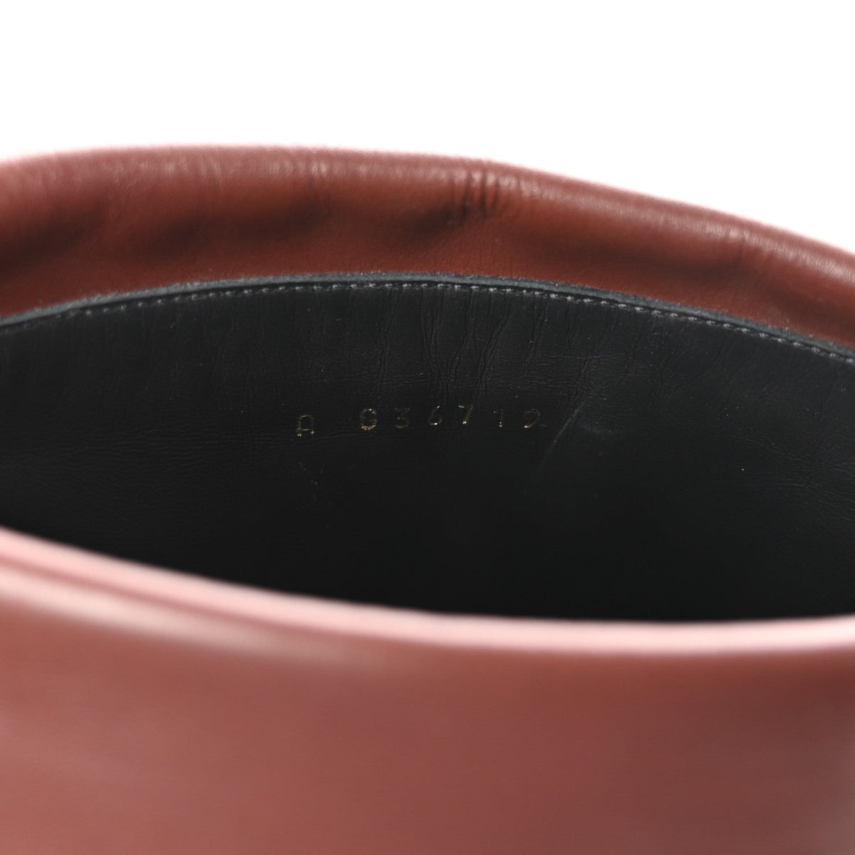 Calfskin CC Fold Over Boots 38 Black Brown