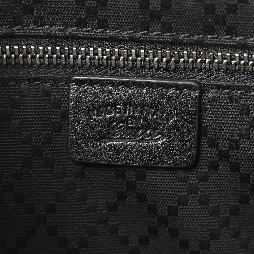 Calfskin Web Small Lunetta Crossbody Bag  Black