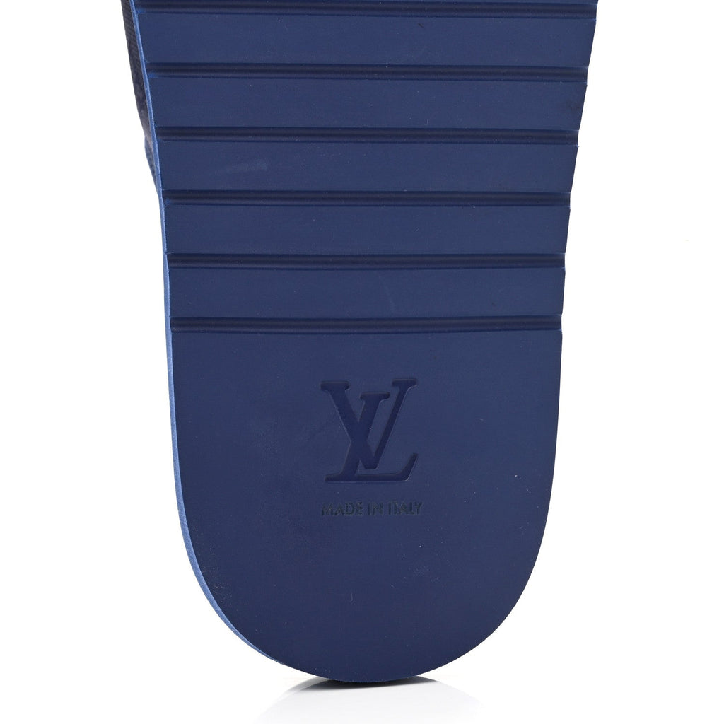 Monogram Mens Miami Mules 8.5 Navy Blue