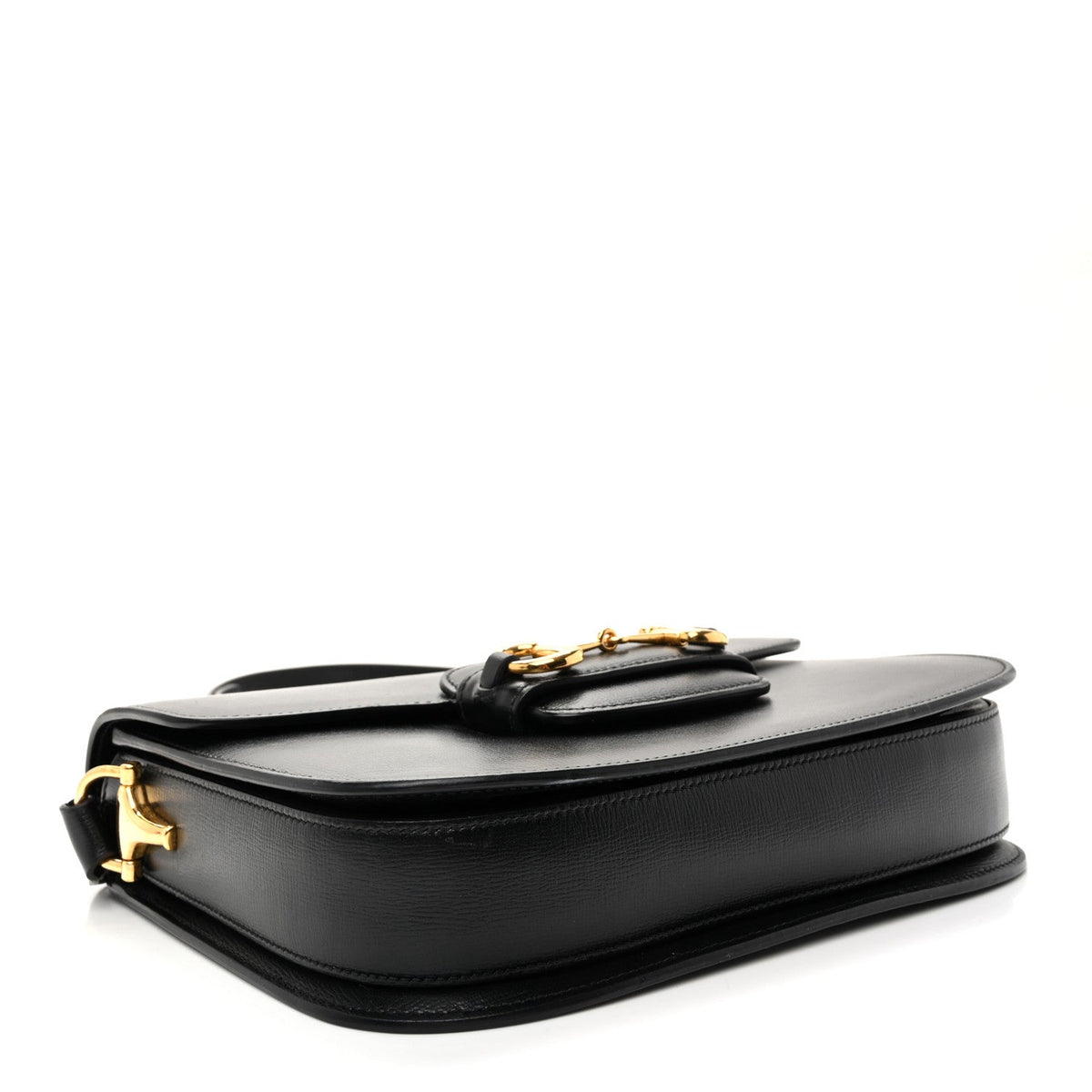 Azalea Calfskin Horsebit 1955 Shoulder Bag Black