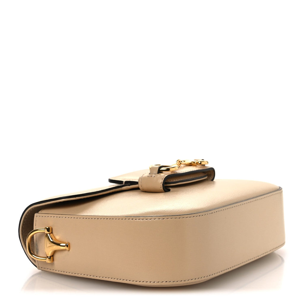 Azalea Calfskin Web Mini Horsebit 1955 Shoulder Bag Bubble Tea