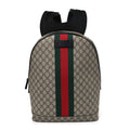 GG Supreme Monogram Web Dome Backpack Black