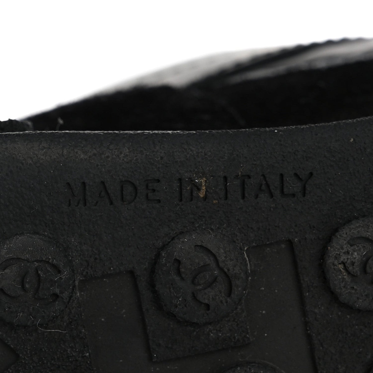 Nylon Calfskin Suede Womens CC Sneakers 38 Black Grey White