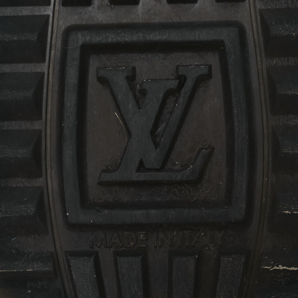 Suede Monogram Run Away Sneakers 36.5 Black