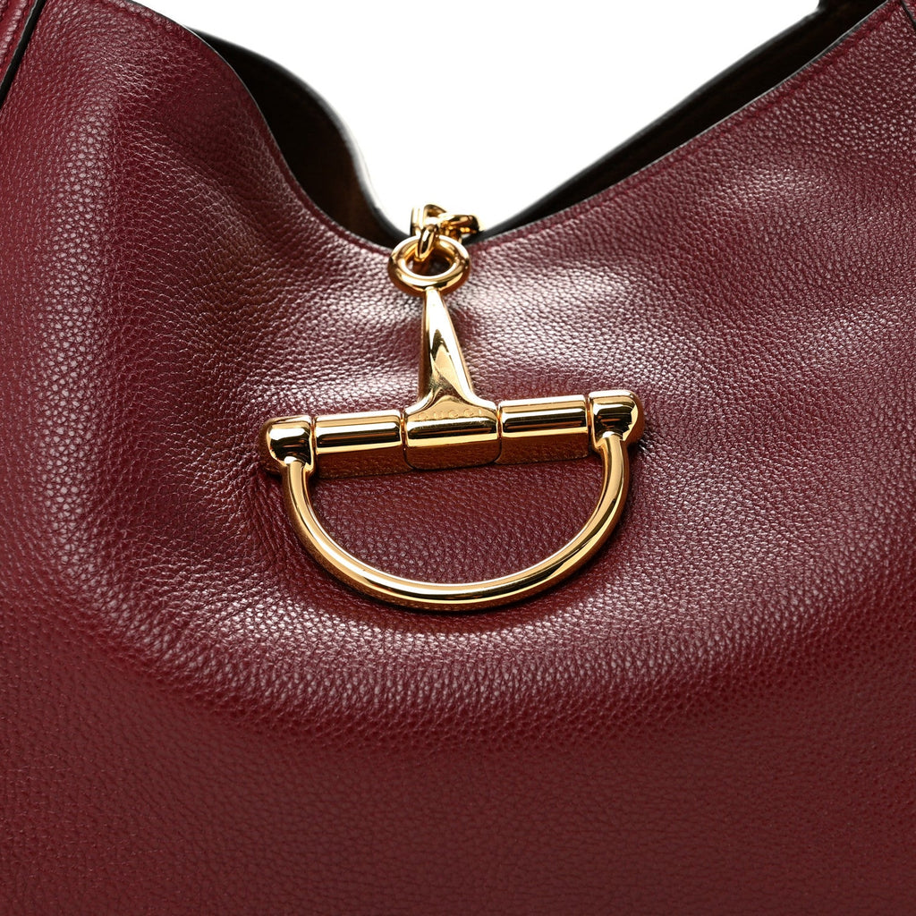 Grained Calfskin Softbit Maxi Shoulder Bag Rosso Ancora