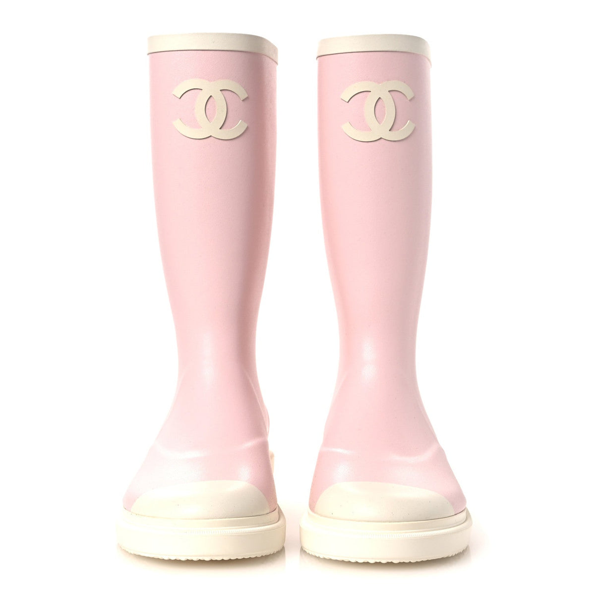 Caoutchouk CC High Boots 36 Light Pink White