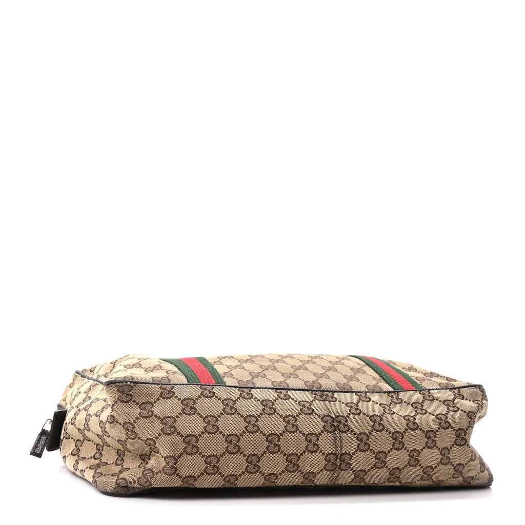 Monogram Web Carry On Tote Dark Brown