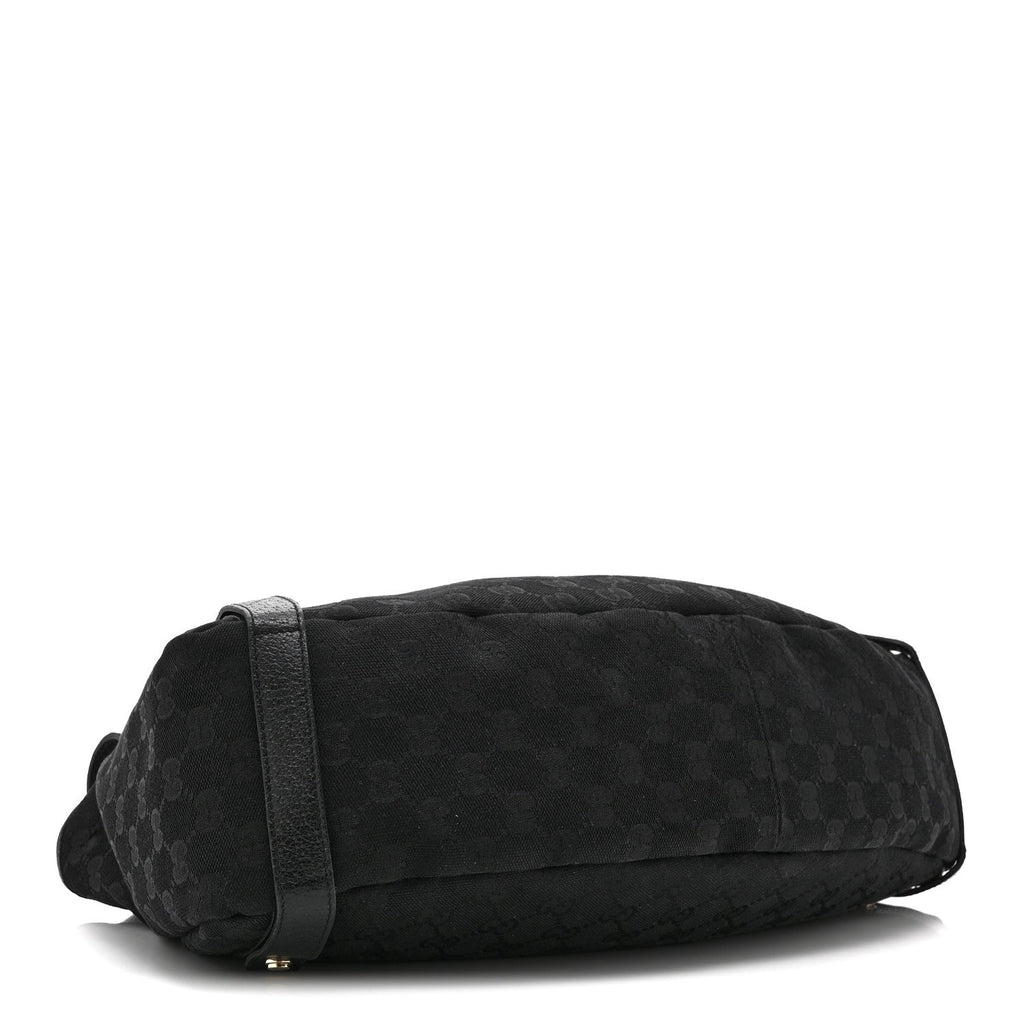 Monogram Medium Abbey Shoulder Bag Black