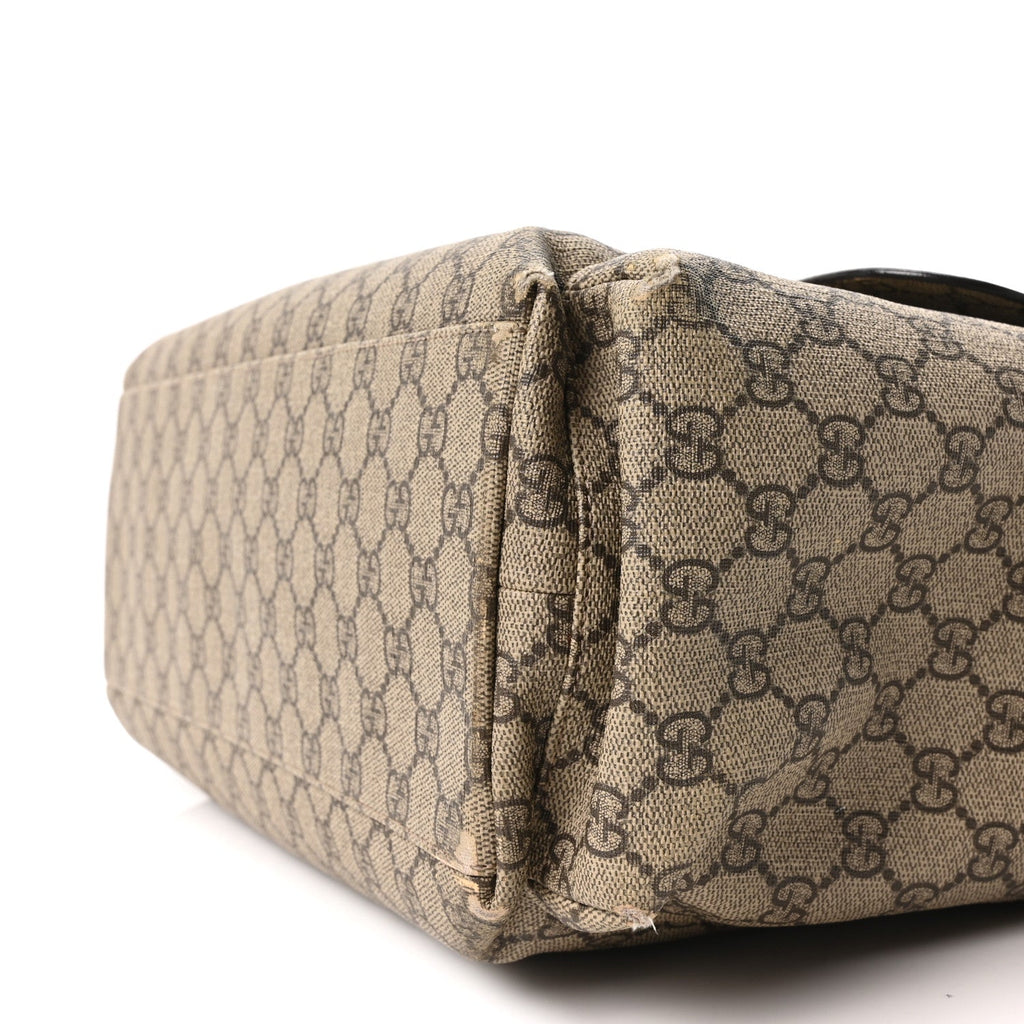 GG Plus Monogram Messenger Diaper Bag Dark Brown