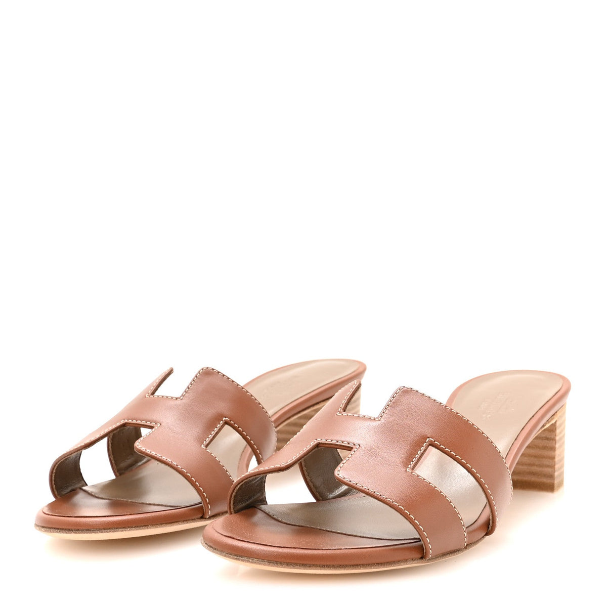 Calfskin Oasis Sandals 36.5 Gold