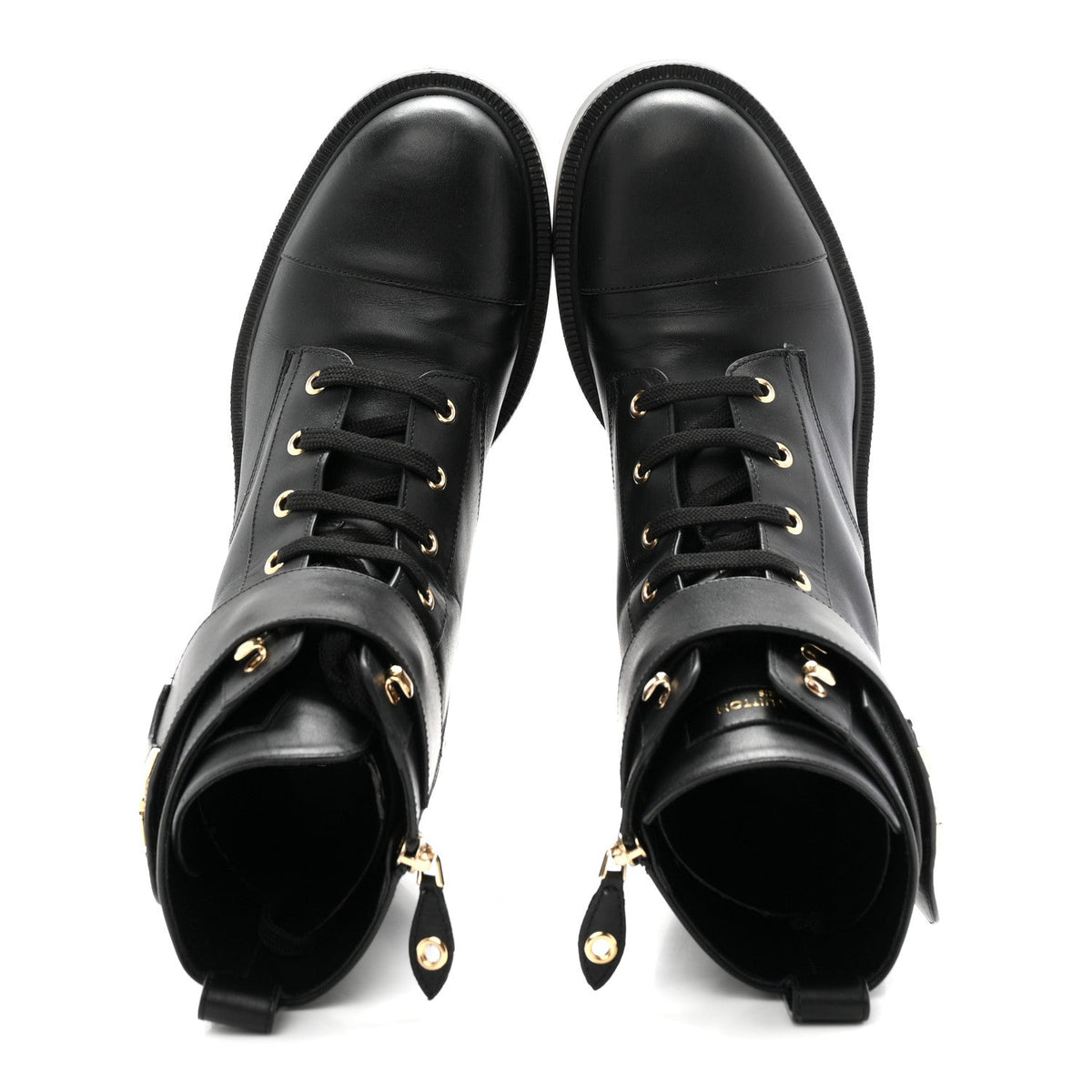 Calfskin Ranger Boots 40 Black
