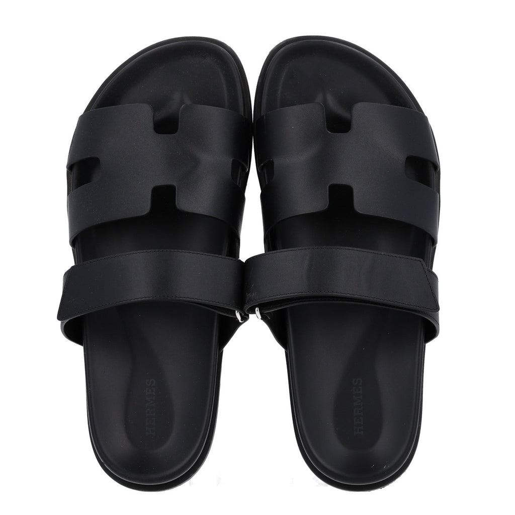 Calfskin Mens Chypre Sandals 42 Black