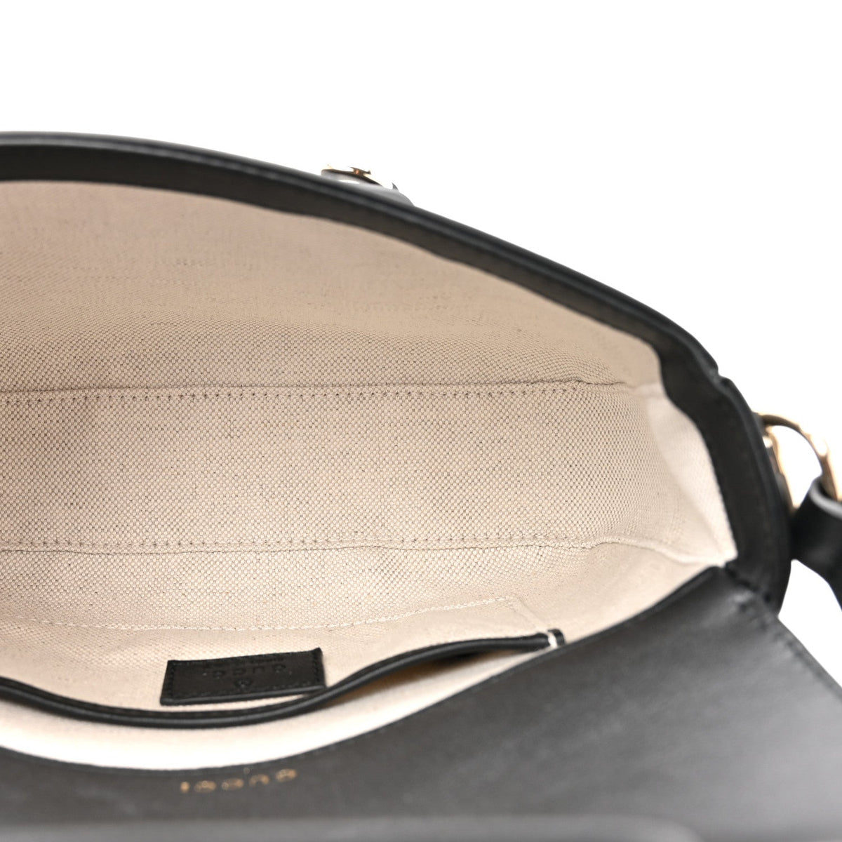 Arabella Calfskin Horsebit 1955 Soft Small Shoulder Bag Black