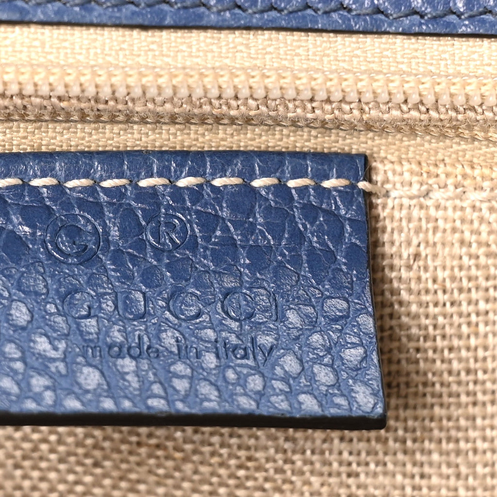 Dollar Calfskin Small Interlocking G Shoulder Bag Caspian