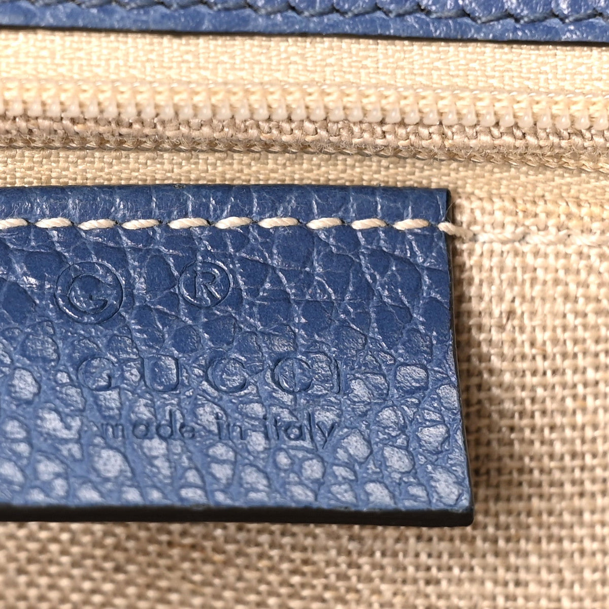 Dollar Calfskin Small Interlocking G Shoulder Bag Caspian