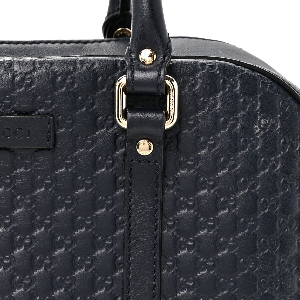 Microguccissima Medium Crossbody Bag Blue