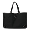 Nylon Monogram Large Abbey Tote Black