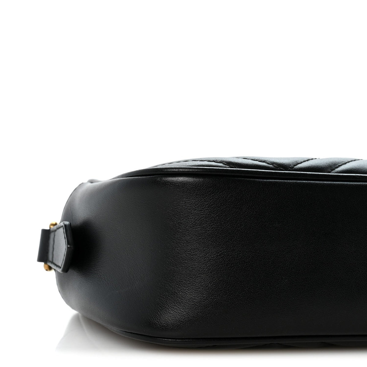 Calfskin Matelasse Small GG Marmont Chain Shoulder Bag Black