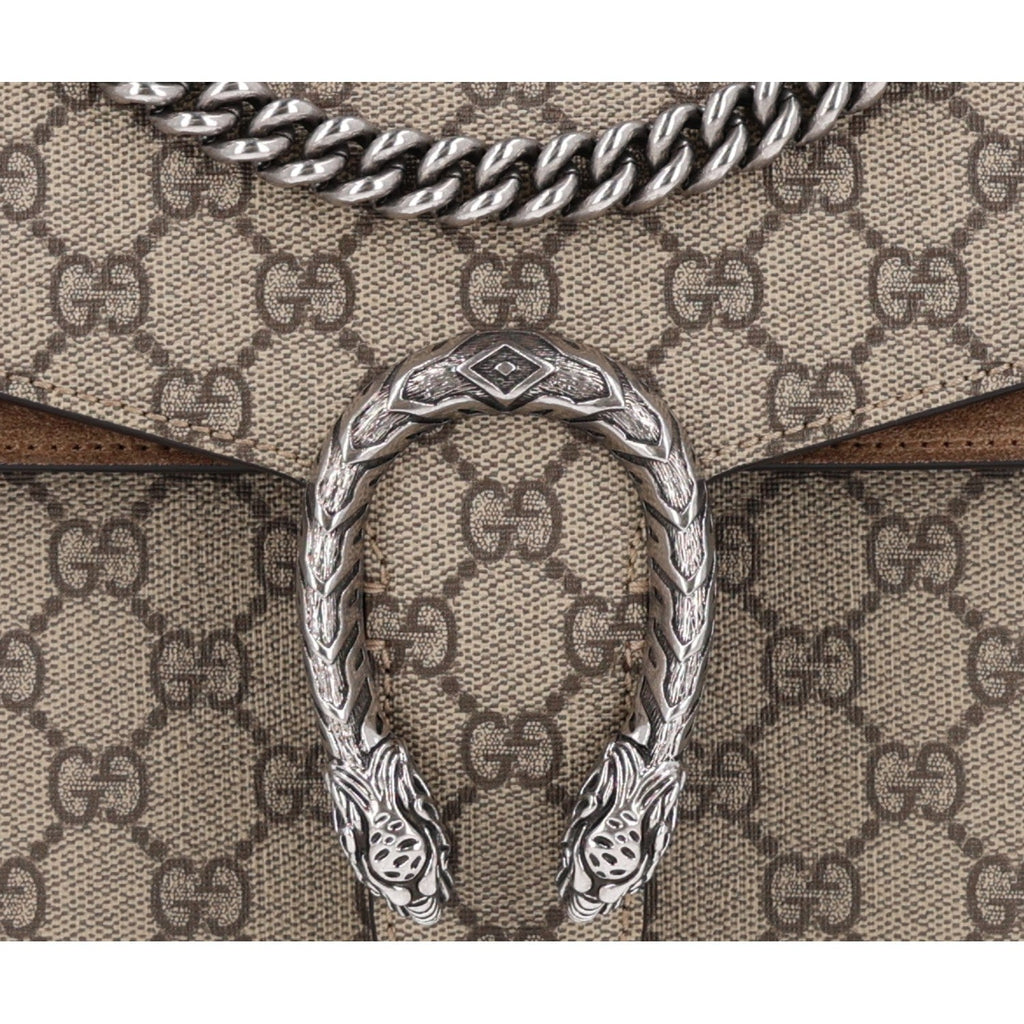 GG Supreme Monogram Small Dionysus Shoulder Bag Taupe