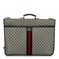 GG Supreme Monogram Web Savoy Garment Bag Beige Blue