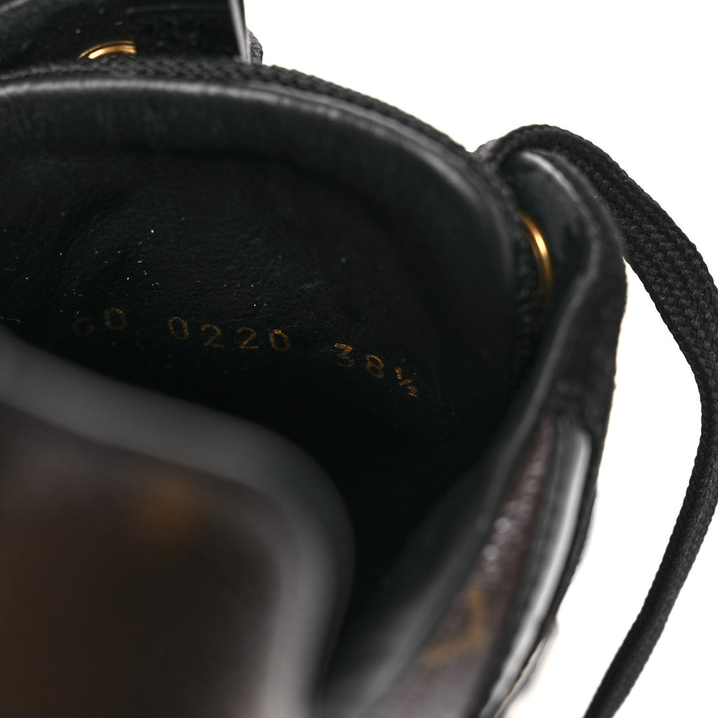 Suede Monogram Run Away Sneakers 38.5 Black