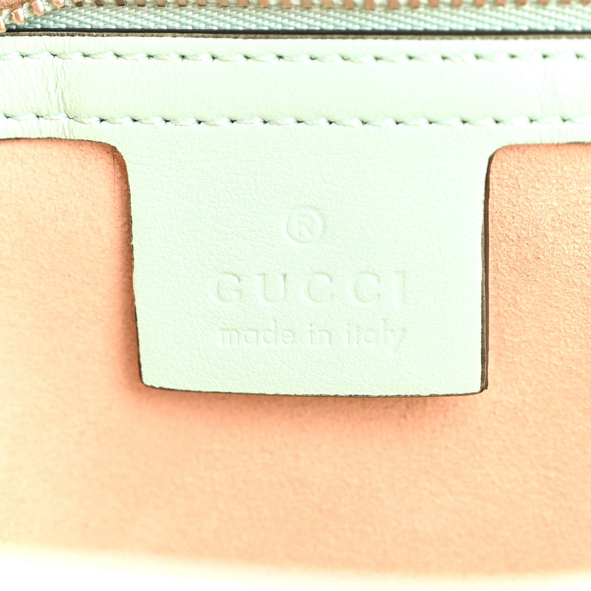 Calfskin Matelasse Small GG Marmont Shoulder Bag Water Green