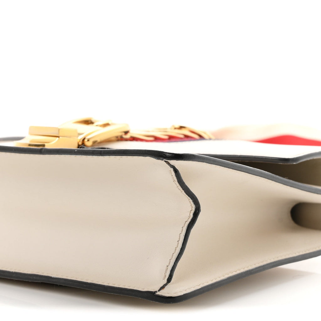 Calfskin Small Sylvie Shoulder Bag Off White