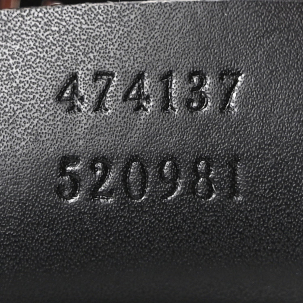 GG Supreme Monogram Appia Calfskin Web Flat Messenger Bag Black Grey