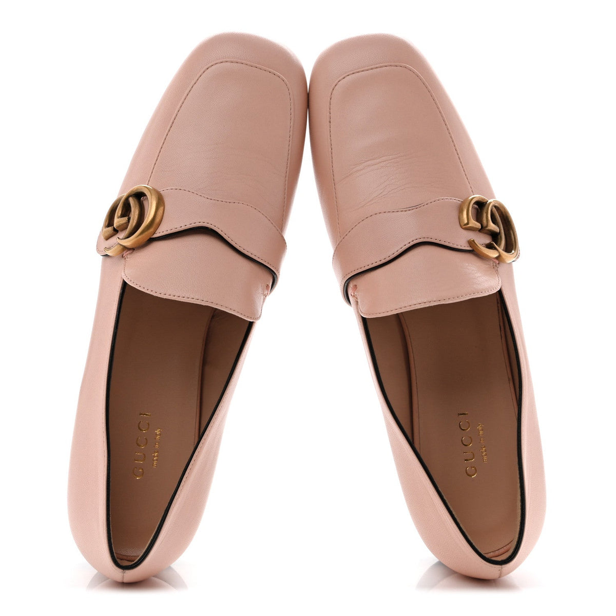 Malaga Kid Womens GG Marmont Loafers 38.5 Perfect Pink