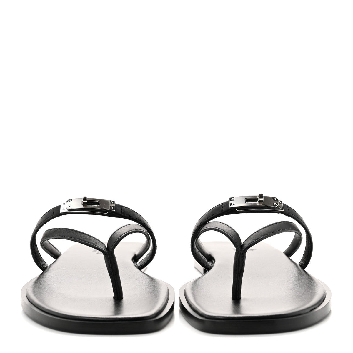 Calfskin Miss Sandals 38 Black