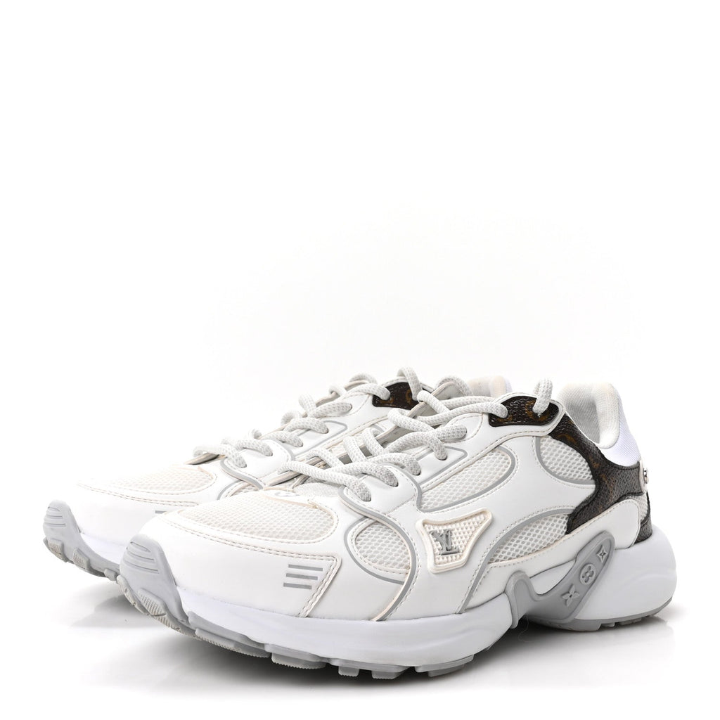 Mesh Monogram LV Olympia Sneakers 35.5 White