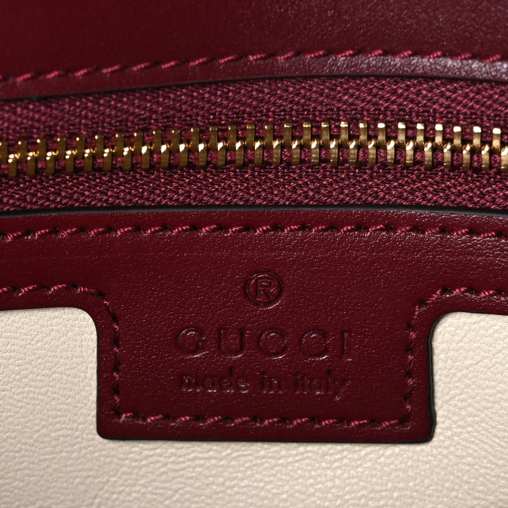 Lambskin Matelasse Small GG Marmont Shoulder Bag  Rosso Ancora