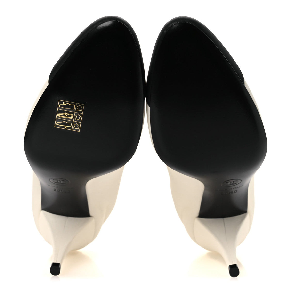 Lambskin Pumps 36.5 Ivory Black