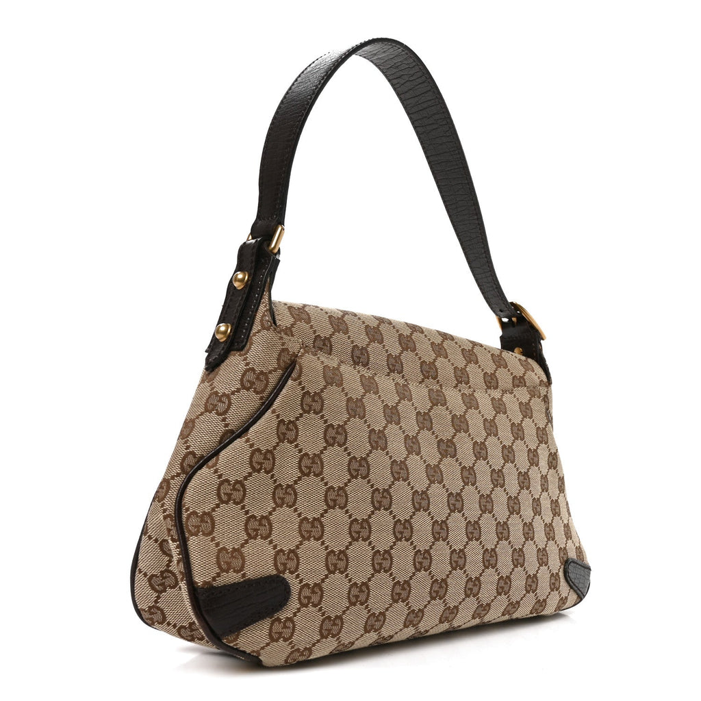 Monogram Horsebit Chain Flap Shoulder Bag Brown