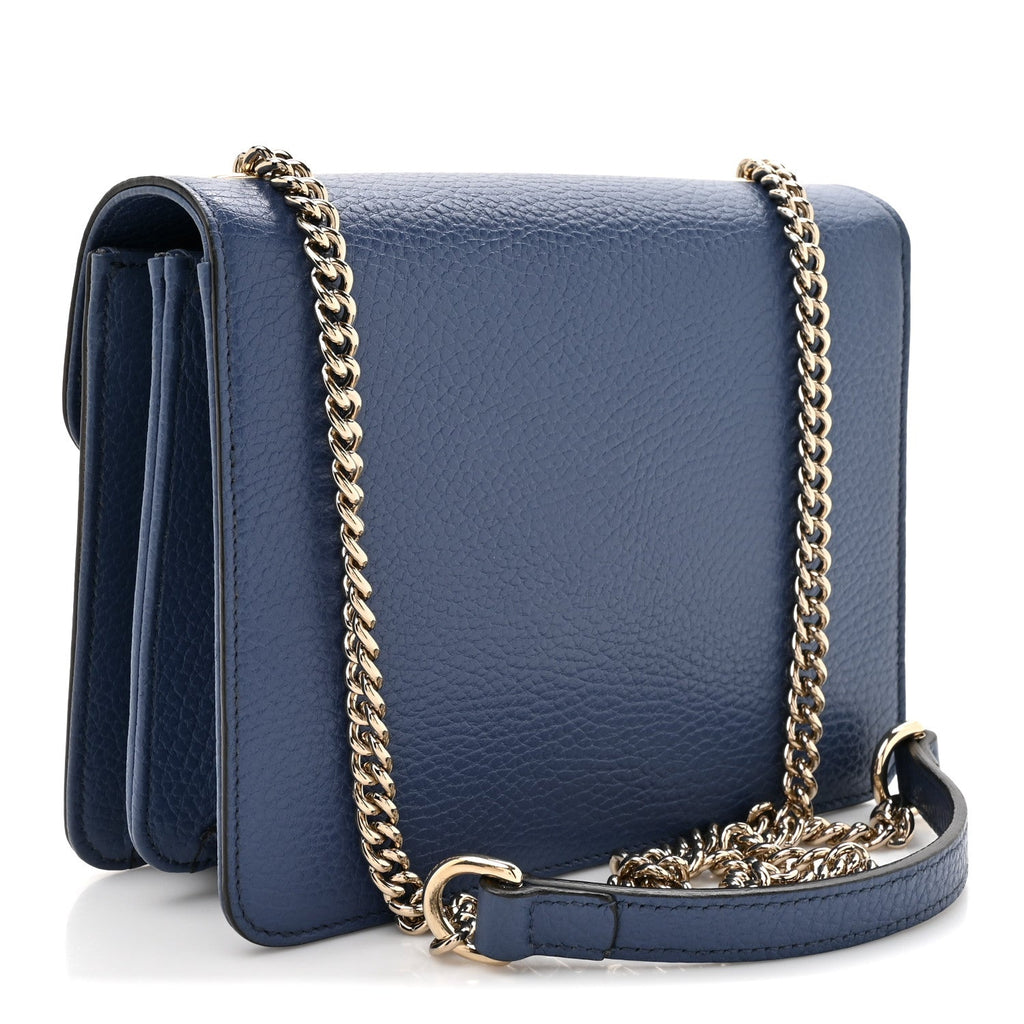 Dollar Calfskin Small Interlocking G Shoulder Bag Caspian