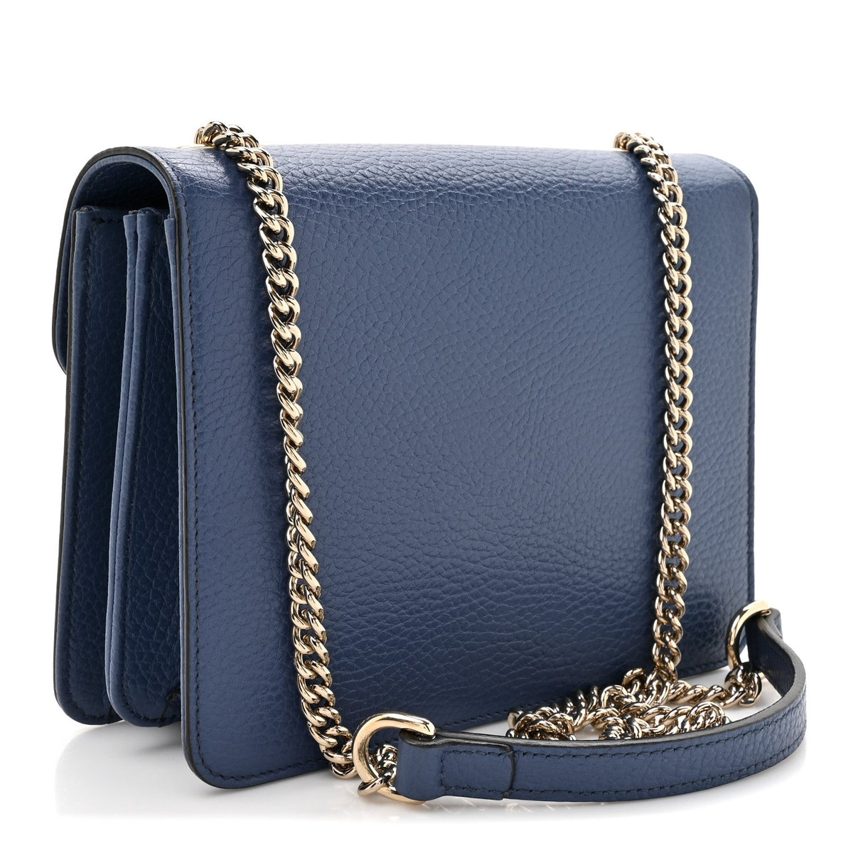Dollar Calfskin Small Interlocking G Shoulder Bag Caspian