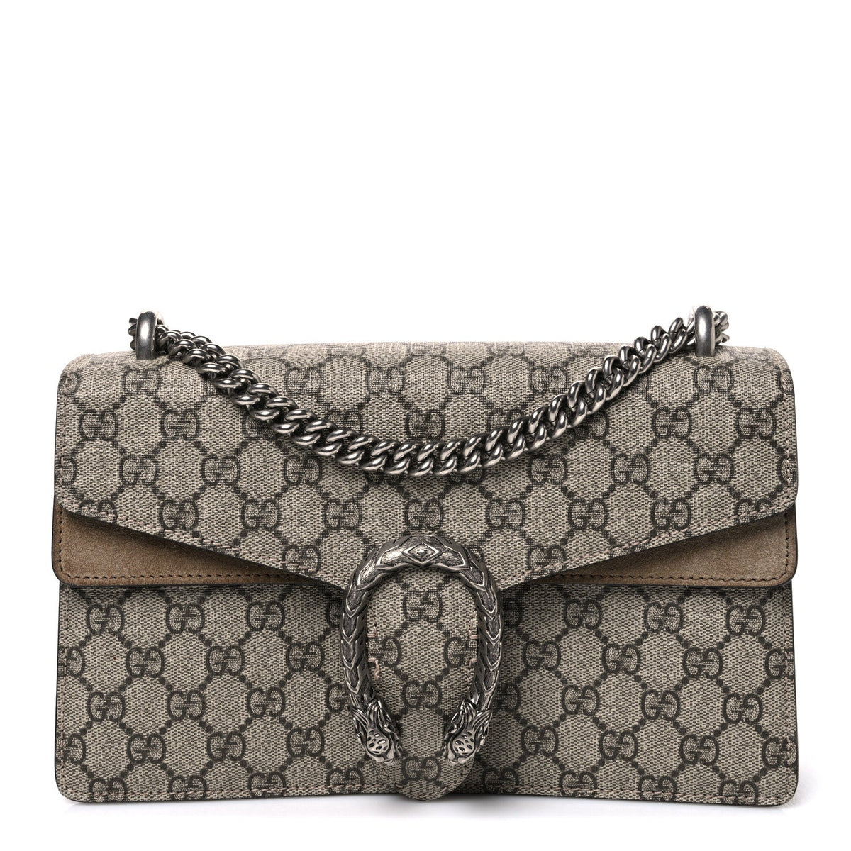 GG Supreme Monogram Small Dionysus Shoulder Bag Taupe