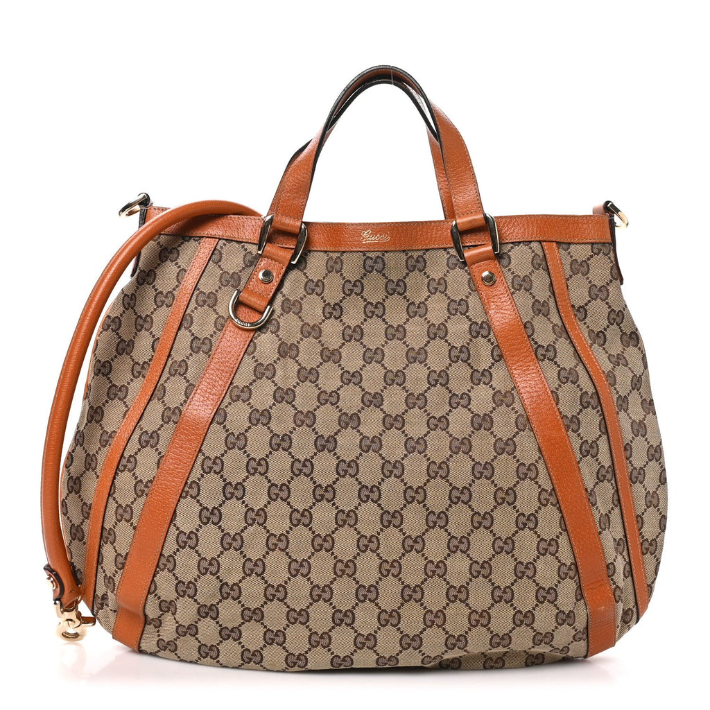 Monogram Medium Abbey Convertible Tote Brown