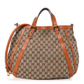Monogram Medium Abbey Convertible Tote Brown