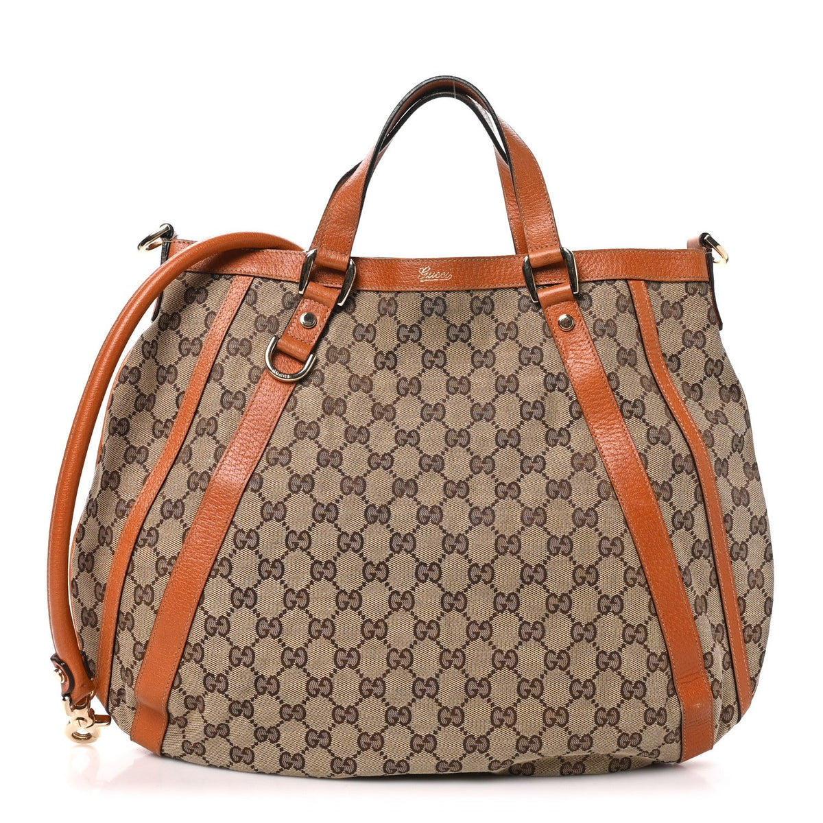Monogram Medium Abbey Convertible Tote Brown