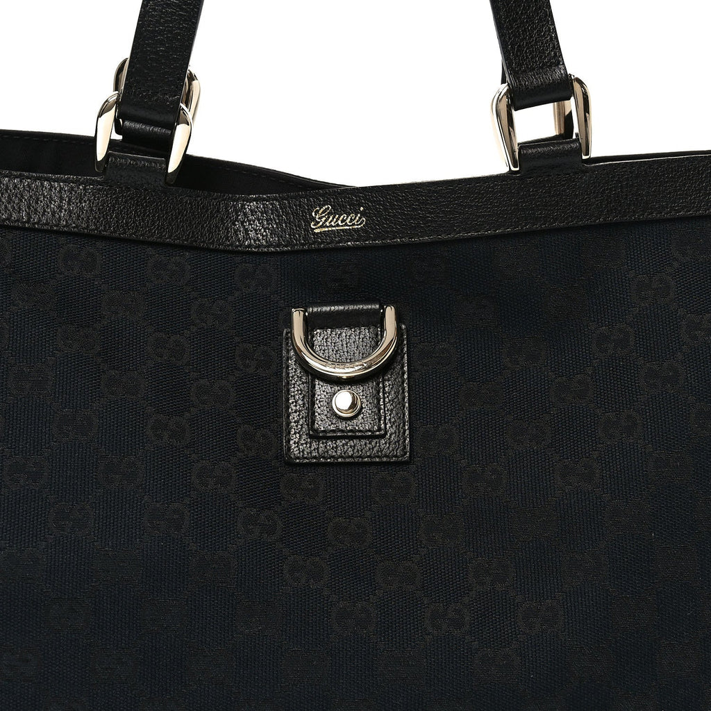 Monogram Large Abbey Tote Navy Black