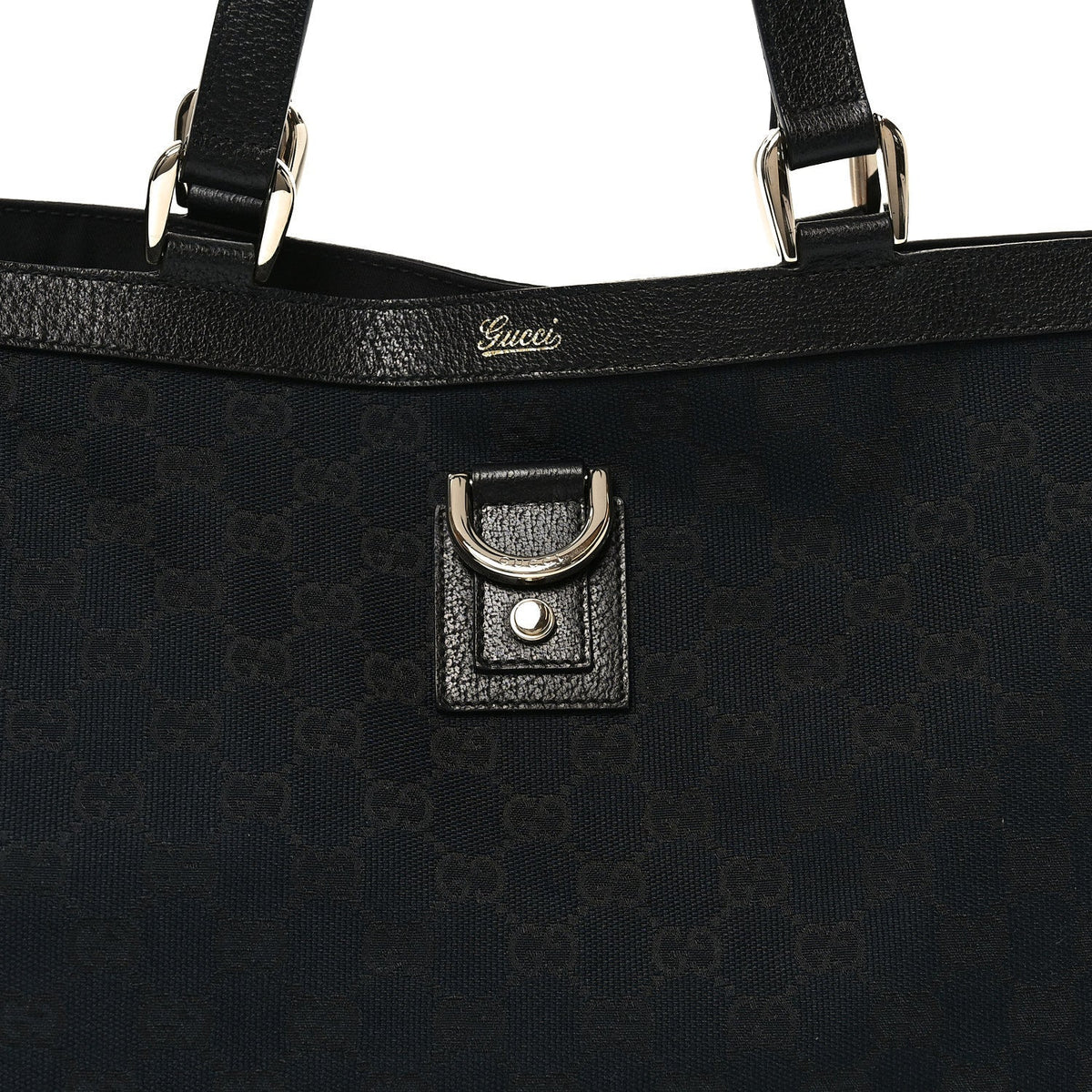 Monogram Large Abbey Tote Navy Black