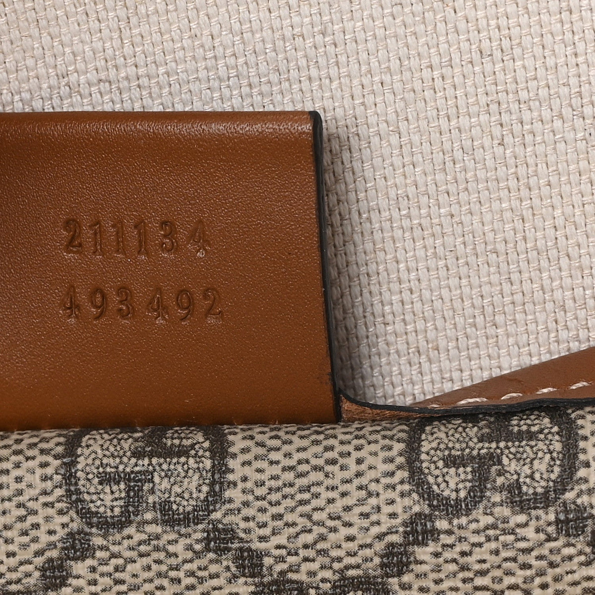 GG Plus Monogram Medium Signature Web Loop Tote Light Brown