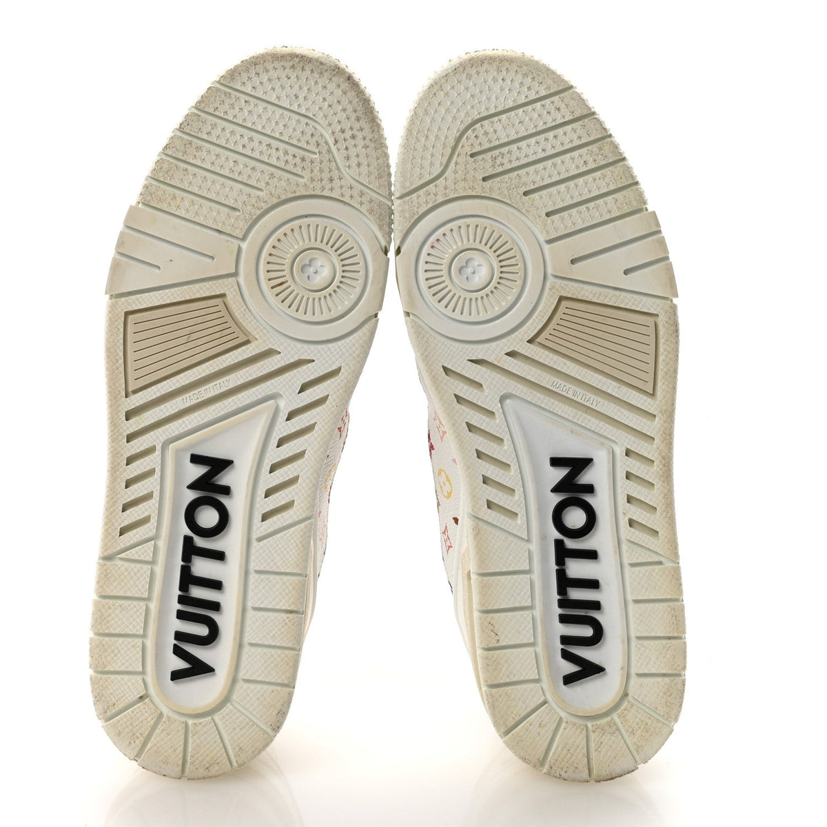 LV X TM Calfskin Monogram Multicolor Womens LV Trainer Sneakers 39 White